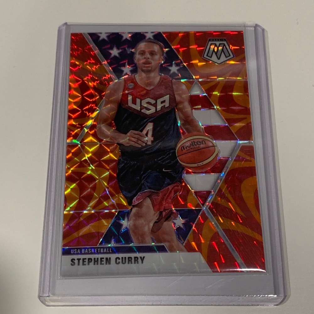 Stephen Curry Prizm Orange